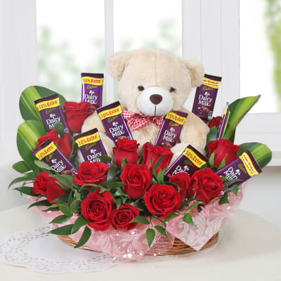 Red Rose N Chocolate Combo