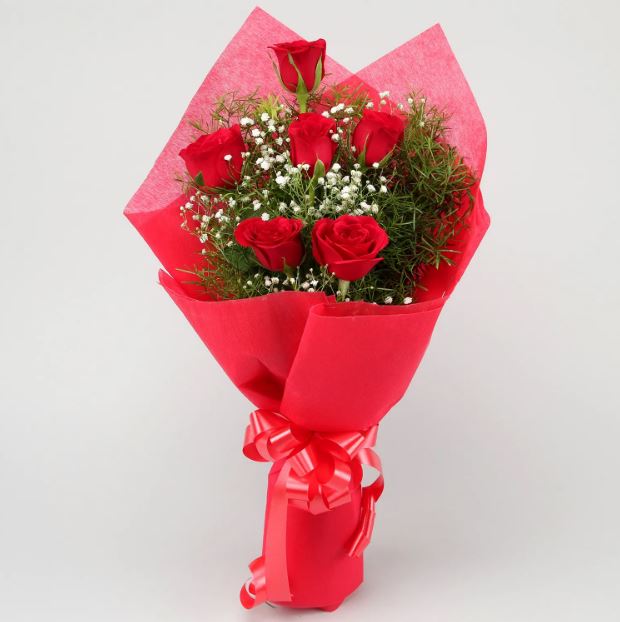 6 Red Roses